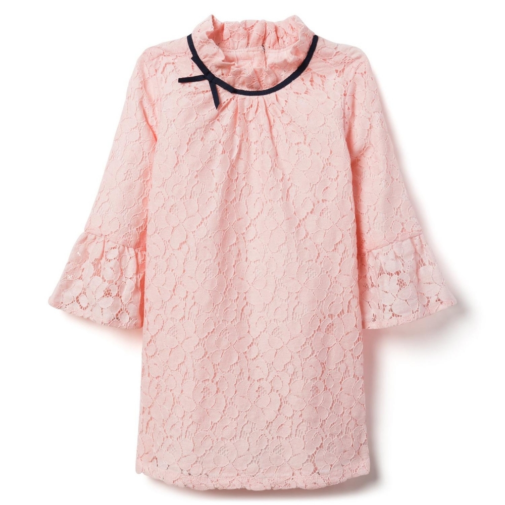 Janie and Jack Lace Mock Neck Dress